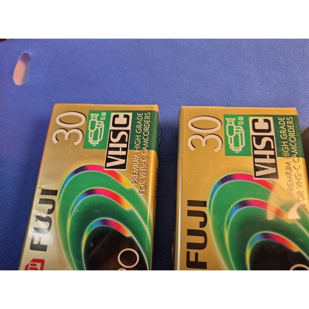 Fujifilm VHS-C TC-30 (Lot of 3) Pro Camcorder Video Cassette, Premium High Grade